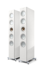 Afbeelding in Gallery-weergave laden, Luidspreker KEF Reference 5 Meta Luidspreker (per paar) HifiManiacs High Gloss White/Champagne