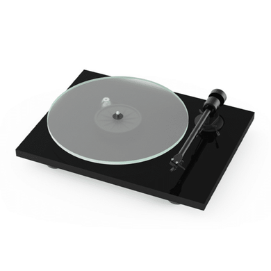 Platenspeler Pro-Ject T1 EVO Turntable HifiManiacs Gloss Black / Standaard uitvoering