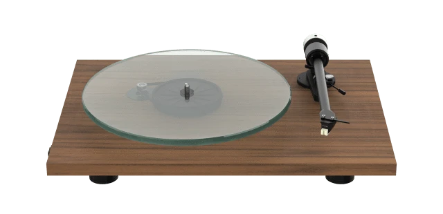Platenspeler Pro-Ject T2 Turntable HifiManiacs Walnut / Standaard uitvoering